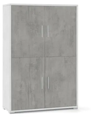 Immagine prodotto di Mobile con 4 Ante 108x161x41 cm Ossido Bianco/Cemento