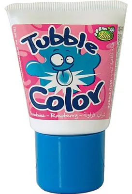Zdjęcie produktu dla Tubble Gum Tutti Frutti guma do żucia w tubce o smaku malinowym 35g