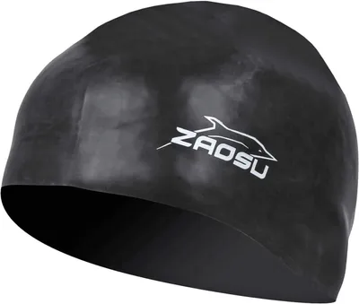 Imagen del producto de Gorro de natación de silicona, extra grande, elástico, ideal para cabello largo, para nadar