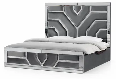 Image de Lit moderne au design confortable pour un sommeil réparateur