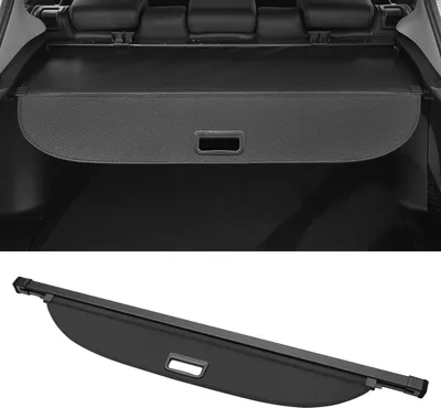 Produktbild von Kofferraum ausziehbare Laderaumabdeckung für Toyota Prius 2010-2015 Heckklappenablage Gepäcksicherheitsabdeckung Schattierung, Leinwand, Glanzschwarz