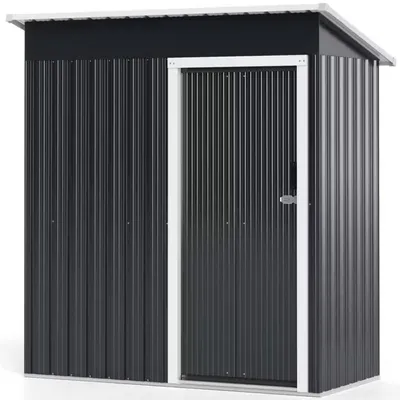 Immagine prodotto di Capanno da giardino in metallo, modello GT4397GR, dimensioni 163 x 181 x 86 cm, volume 1,8 m³, colore grigio