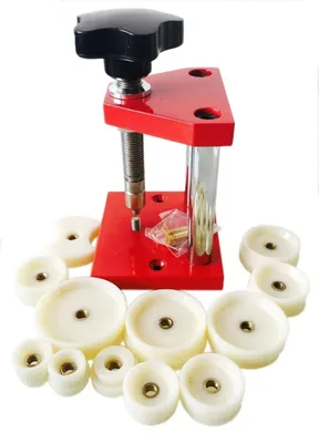 Produktbild von Uhrmacherpresse Set mit 12 Stempeln, Uhr Reparatur Werkzeug, für Uhrengehäuse
