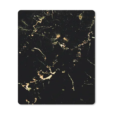 Produktbild von MuchoWow® Mauspad Mousepad Marmor - Limette - Schwarz - Gold 30x40 cm - Mousepads - Maus Mat - Pad - Mausunterlage - Mausmatten - Gadgets und Trends