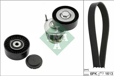 Produktbild von INA 529 0467 10 Keilrippenriemensatz für AUDI A4 Avant (8ED, B7)