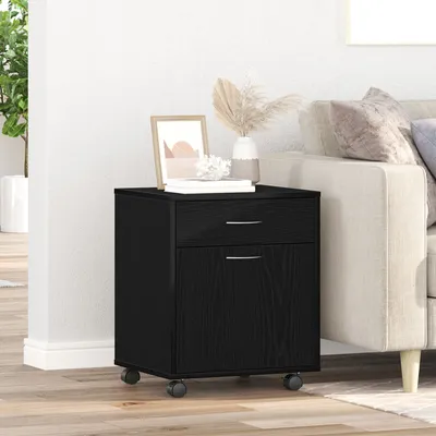 Produktbild von Möbel Rollschrank Schwarz Eiche 45x38x54 cm Holzwerkstoff - Kommoden 862670