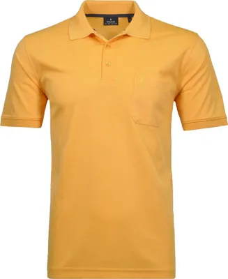 Ragman H-Polo Polo Soft-Knit uni in gelb