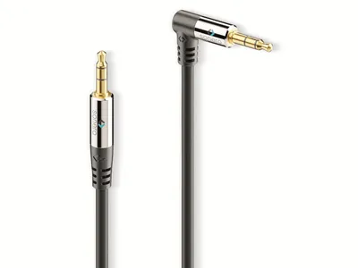 Immagine prodotto di Cavo jack SONERO, 3,5 mm, stereo, 5 m, spina 1x90°, nero