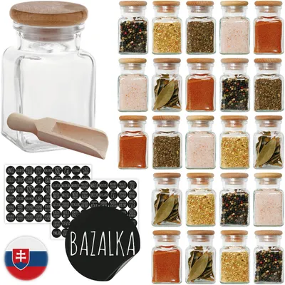 Produktbild von Zaplanowane Gewürzgläser 150ml Set mit Etiketten