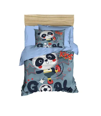 Productafbeelding van L'Essentiel Linge de Maison, PH153, Babybeddengoedset, Blauw, 100 x 150 cm