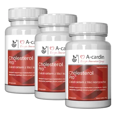 Zdjęcie produktu dla A-Cardin - suplement diety na cholesterol, krew, 30 kapsułek