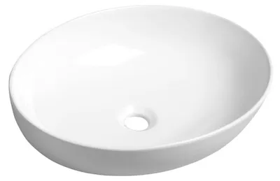 Image de Sapho Lavabos - Lavabo Ofelie 520x400 mm, sans trou pour mitigeur, sans trop-plein, blanc AR433