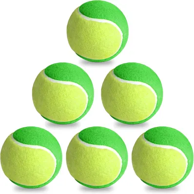 Imagen del producto de Pelotas de tenis Stage 1, paquete de 6 unidades, con un 25% menos de presión, ideales para principiantes y entrenamiento