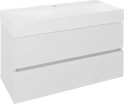 Obrázok produktu pre Sapho Odetta - Umývadlová skrinka, 950x500x435 mm, 2 zásuvky, lesklá biela DT100-3030