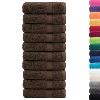 Immagine prodotto di Asciugamani da bagno Premium SOLUND 10 pz Marrone 100x150 cm 600 g/m²