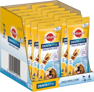 Produktbild von PEDIGREE® DENTASTIX™ Daily Oral Care Beutel große Hunde 14 x 4 Stück