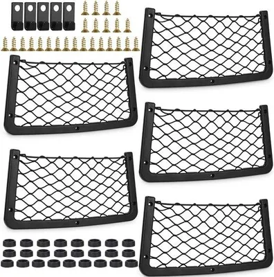 Image de Élévateurs de voiture efficaces - Lot de 5, 36 x 18 cm, crochets et vis inclus