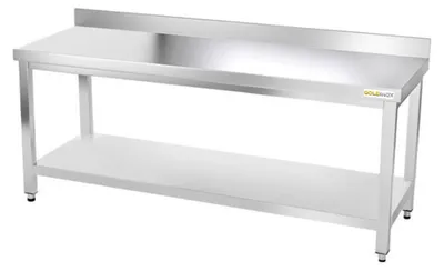 Productafbeelding van Roestvrijstalen werkblad, 1800 x 800 mm, premium kwaliteit - GOLDINOX