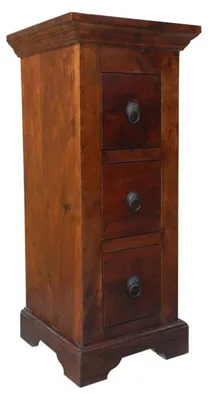 Immagine prodotto di MASSIVMOEBEL24 | OXFORD #501 Cassettiera in legno di acacia - laccato / nougat 33x31x74