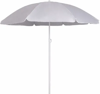 Produktbild von Buzz - Sonnenschirm - Inklusive Halterung - Strand - Grau - Hellgrau - Stark - Winddicht - Windstark - Sonne - Regenschirm - Sonnenschirmhalter