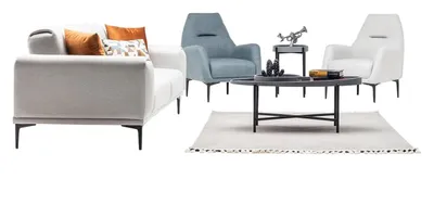 Produktbild von Wohnlandschaft Sofa Couch Set Polstergarnitur Sitzgruppe Sitzgruppe Lounge 3+1+1