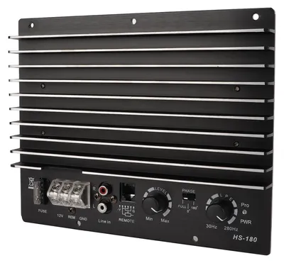 Image de Amplificateur de voiture noir 12 V, 1 000 W, caisson de basses, protection multiple pour voiture