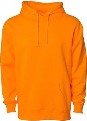 Produktbild von Independent IND4000C | Herren Heavyweight Hooded Kapuzenpullover - Farbe: Safety Orange - Größe: M