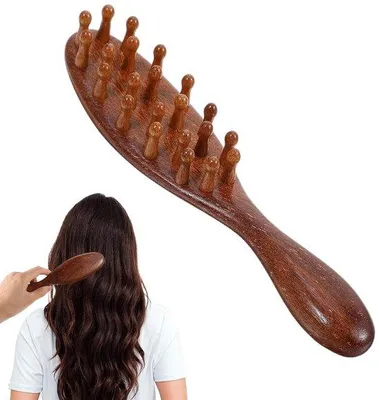 Produktbild von Massageborstel für Haar und Kopfhaut - Breiteste Borsten - Antiklit-Haarstyling-Gerät