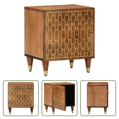 Produktbild von The Living Store Nachttisch 40x33x46 cm Massivholz Mango