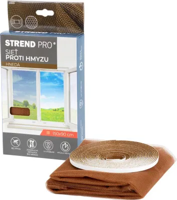 Obrázek produktu pro FlyScreen3 150x090 cm, proti hmyzu a komárům, na okna, hnědý PE