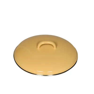 Produktbild von Riess Deckel mit Chromrand 20 cm 0099-006 goldgelb