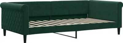 Produktbild von vidaXL Tagesbett Dunkelgrün 100x200 cm Samt