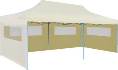 Image de vidaXL Tente de réception Pop-Up Pliable Crème 3×6 m