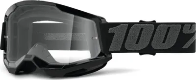 Produktbild von 100% Strata 2 Clear Motocross Brille (Black,One Size)