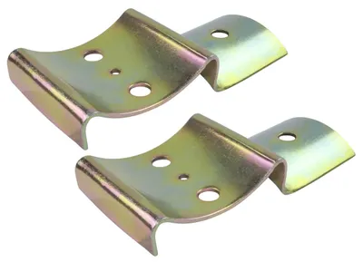 2er-Set Fittings Verbinder 151x65x2,5 mm für Rundholz-Zaun