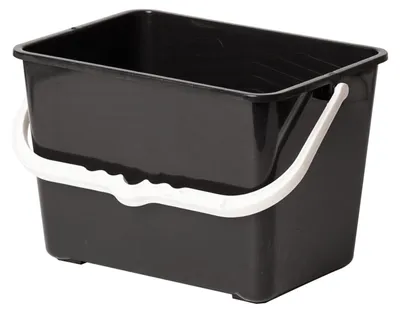 Produktbild von Farbeimer, rechteckig, 8 l, Schwarz, Profiqualität