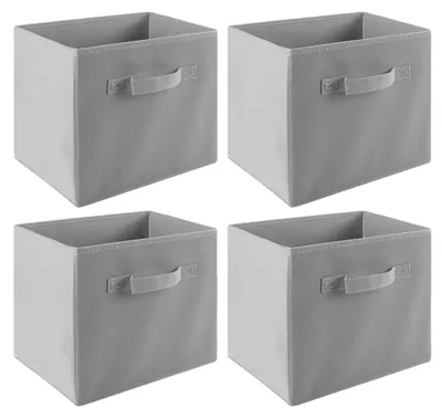 Immagine prodotto di Scatola portaoggetti, design pieghevole, materiale ecologico, grigio