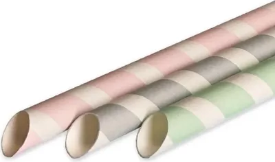 Image de Pailles en papier, différentes couleurs, 12/205 mm, 200 pièces.