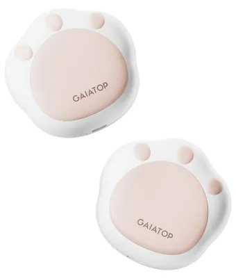 Productafbeelding van Oplaadbare handwarmers, 2 stuks, 4000 mAh, schattige kattenpootvorm