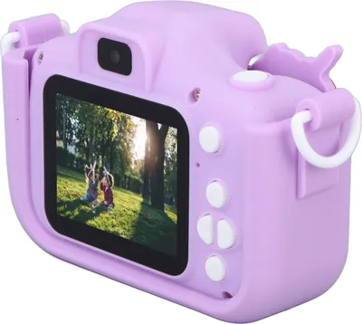 Obrázek produktu pro Dětský fotoaparát Cute Dual Lens Auto Focus Fotografování Nahrávání videa Hraní her Hudba Digitální fotoaparát Hračka Fialová