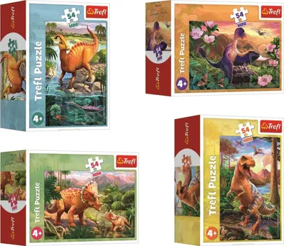 Image de TREFL Présentoir Puzzle Amazing Dinosaurs 54 pièces (40 pièces)