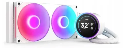 Productafbeelding van NZXT Kraken Elite 420 RGB, alles-in-één vloeistofkoeler, 14 cm, wit