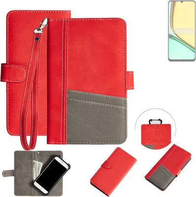 Produktbild von K-S-Trade Handy Schutzhülle für Realme Note 60 Hülle Portemonnee Brieftasche Klapphülle Kartenfächer Flip Wallet Case Etui