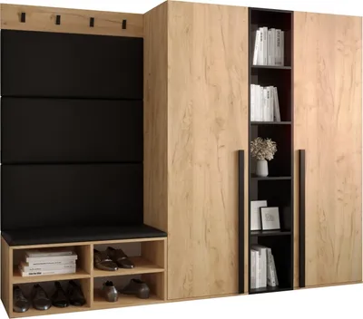 Produktbild von Garderobe MIRO Set 8 mit gepolsterten Paneelen Industrial Design