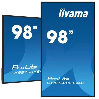 Image de IIYAMA 247.7cm(97,5") LH9875UHS-B2AG 16:9 3xHDMI+DP+DVI 4K (Speditionsversand)