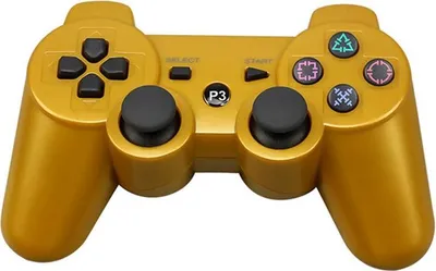 Obrázok produktu pre Bezdrôtové Bluetooth ovládanie hry Gamepad pre Sony PS3 Gold