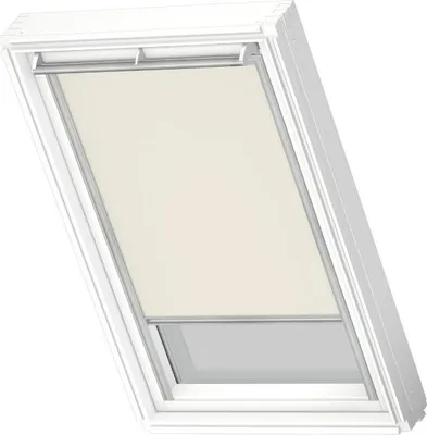 Immagine prodotto di Tenda oscurante manuale VELUX per finestra da tetto, beige DKL SK06, telaio grigio