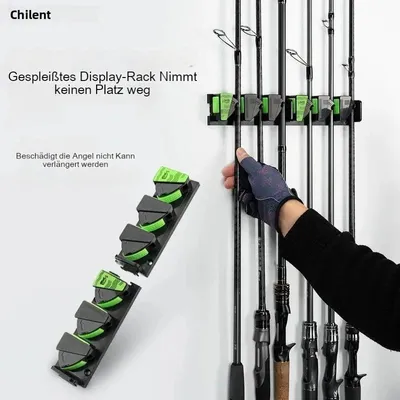Produktbild von LINNHUE Angelrutenhalter Wandmontage Selbstklebend Vertikal