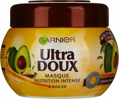 Zdjęcie produktu dla Garnier Ultra Doux Maska Odżywcza Z Olejem Awokado I Masłem Shea 300 Ml - Intensywna Regeneracja I Nawilżenie Dla Suchych I Zniszczonych Włosów