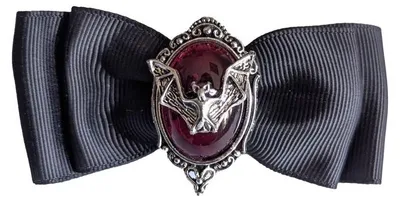 Zdjęcie produktu dla The Rock Shop Hairspange - Bat Crystal Rot